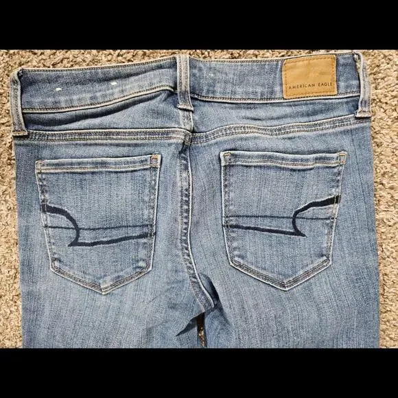 American Eagle Jeans Womens Size 0 Regular Super Stretch - Picture 8 of 9